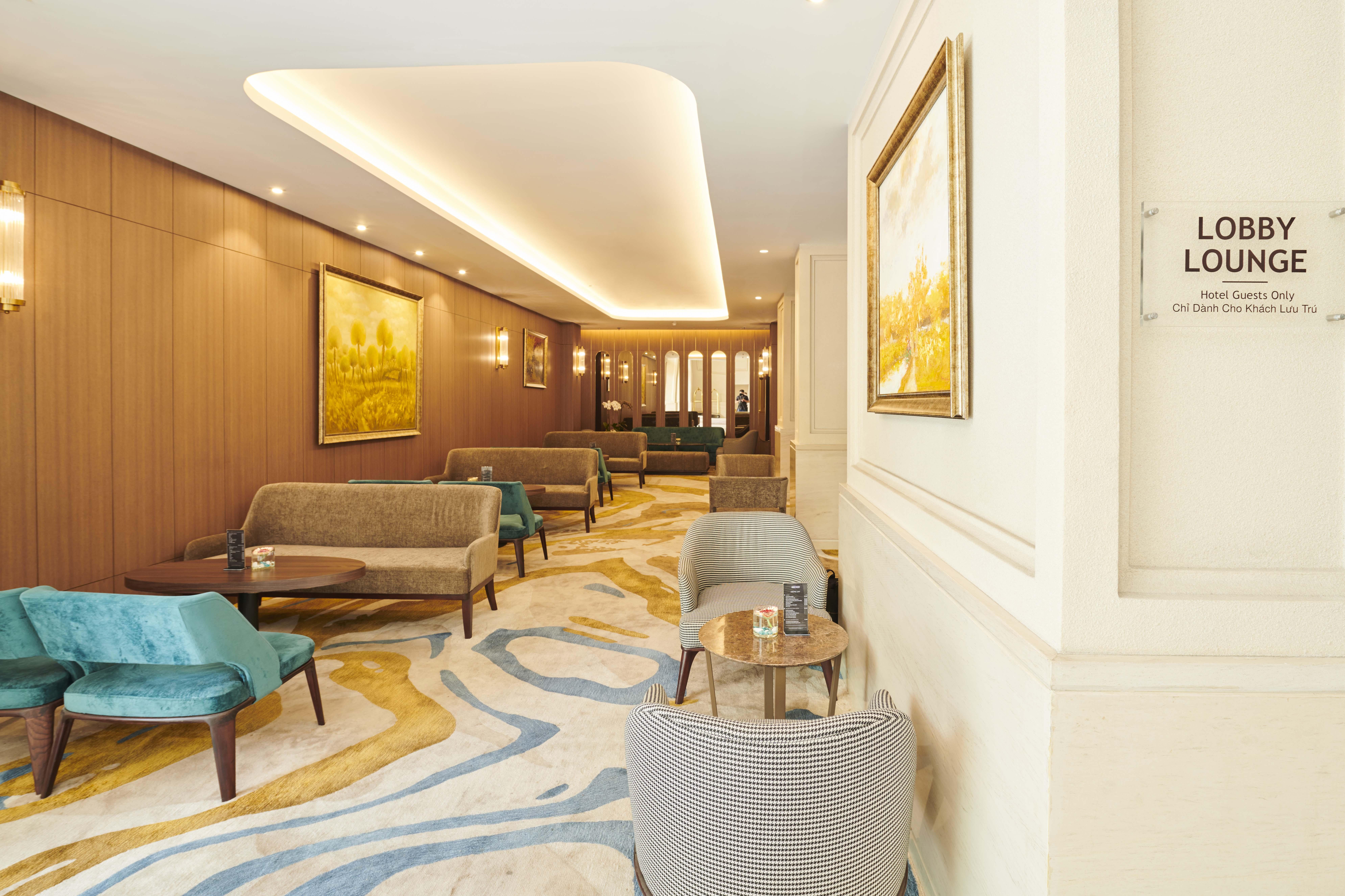 הו צ'י מין סיטי Eastin Grand Hotel Saigon מראה חיצוני תמונה The lobby lounge at the hotel